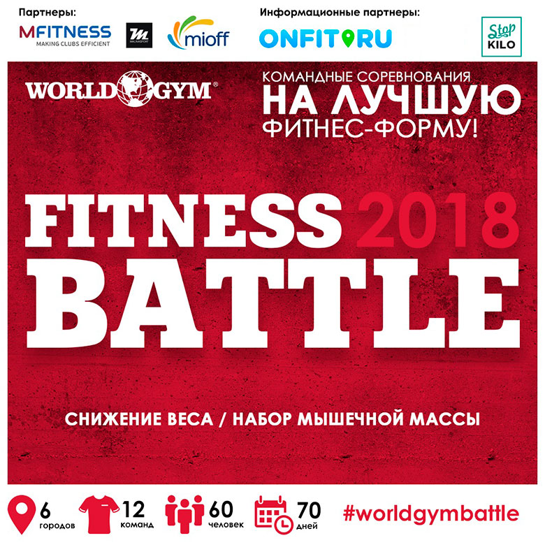 World Gym Fitness Battle 2018     !